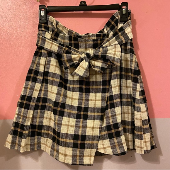 Zara Plaid Mini Skirt Size Medium - Picture 3 of 12